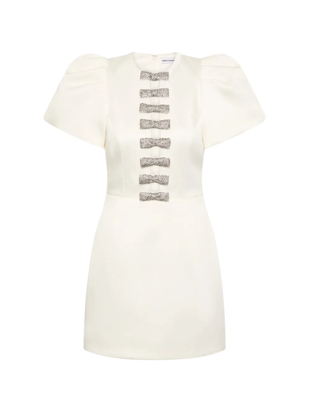Rebecca Vallance Abito corto Blaise con maniche a palloncino - Toni neutri