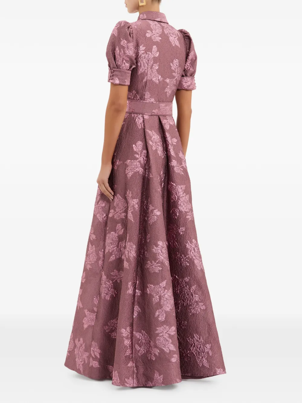 Rebecca Vallance Annette maxi-jurk met bloemenprint en ceintuur Paars