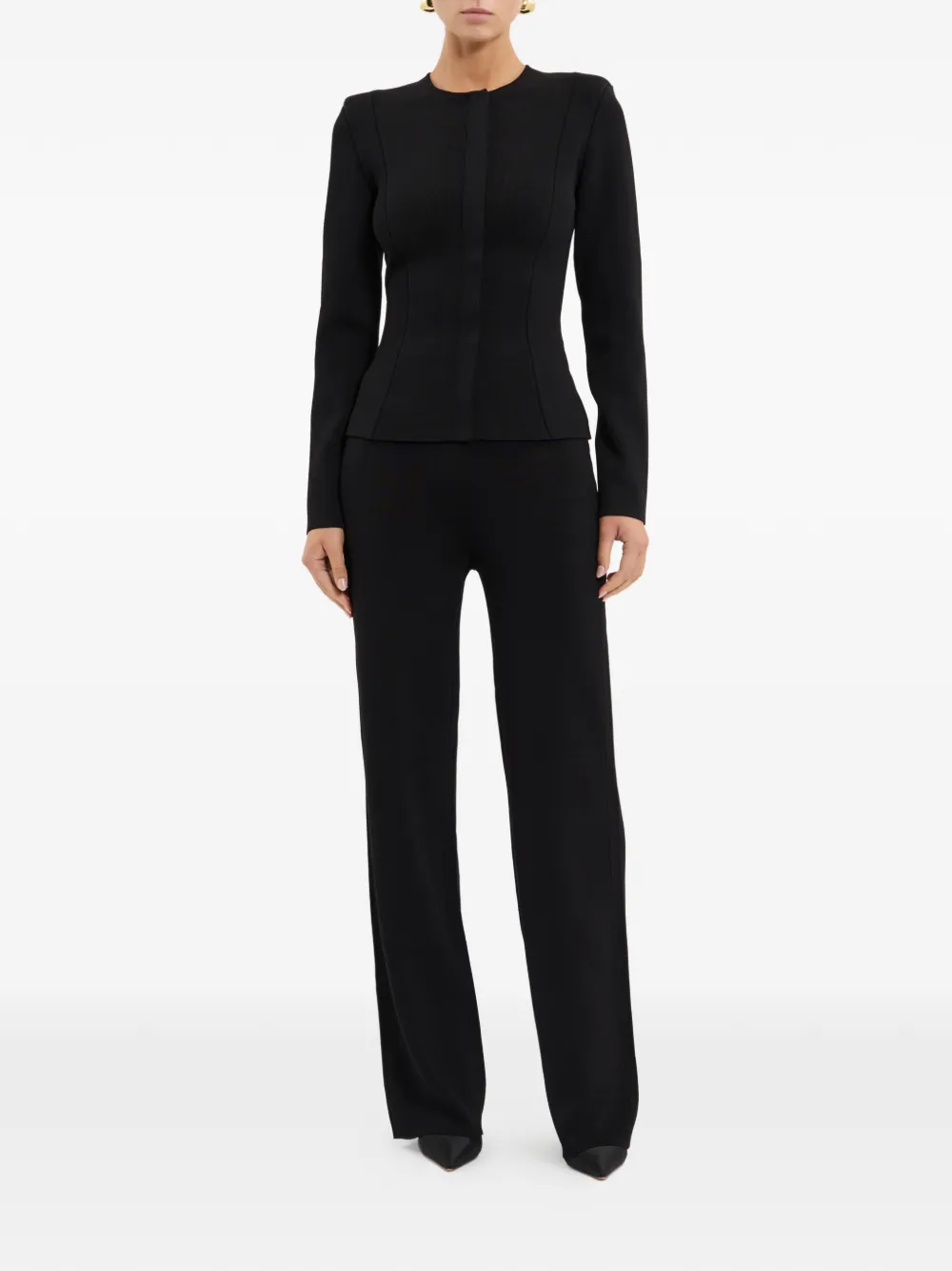 Rebecca Vallance Perach gebreide broek Zwart