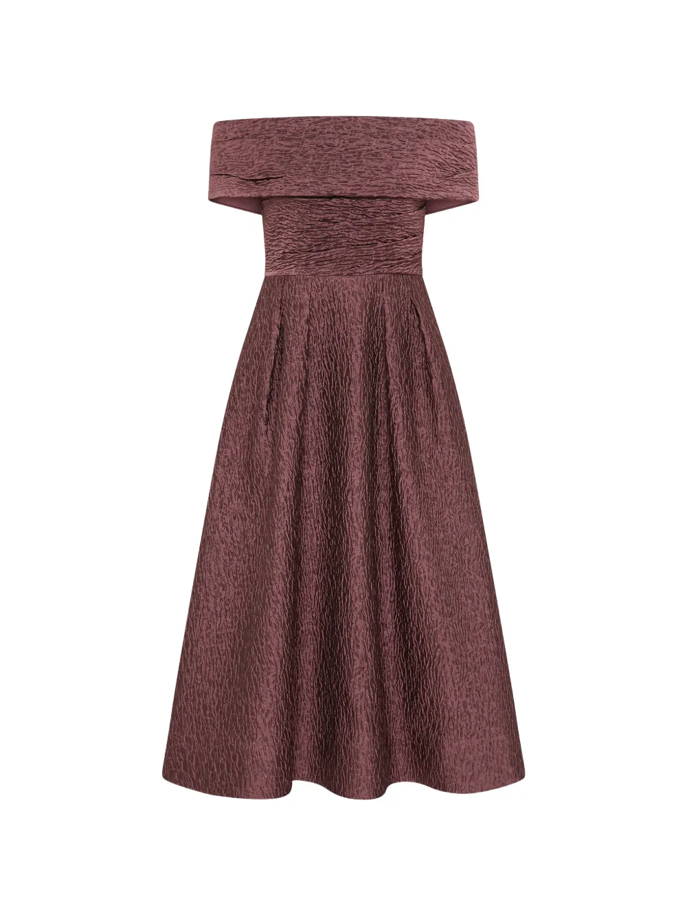 Rebecca Vallance Abito midi Adalin con spalle scoperte - Viola