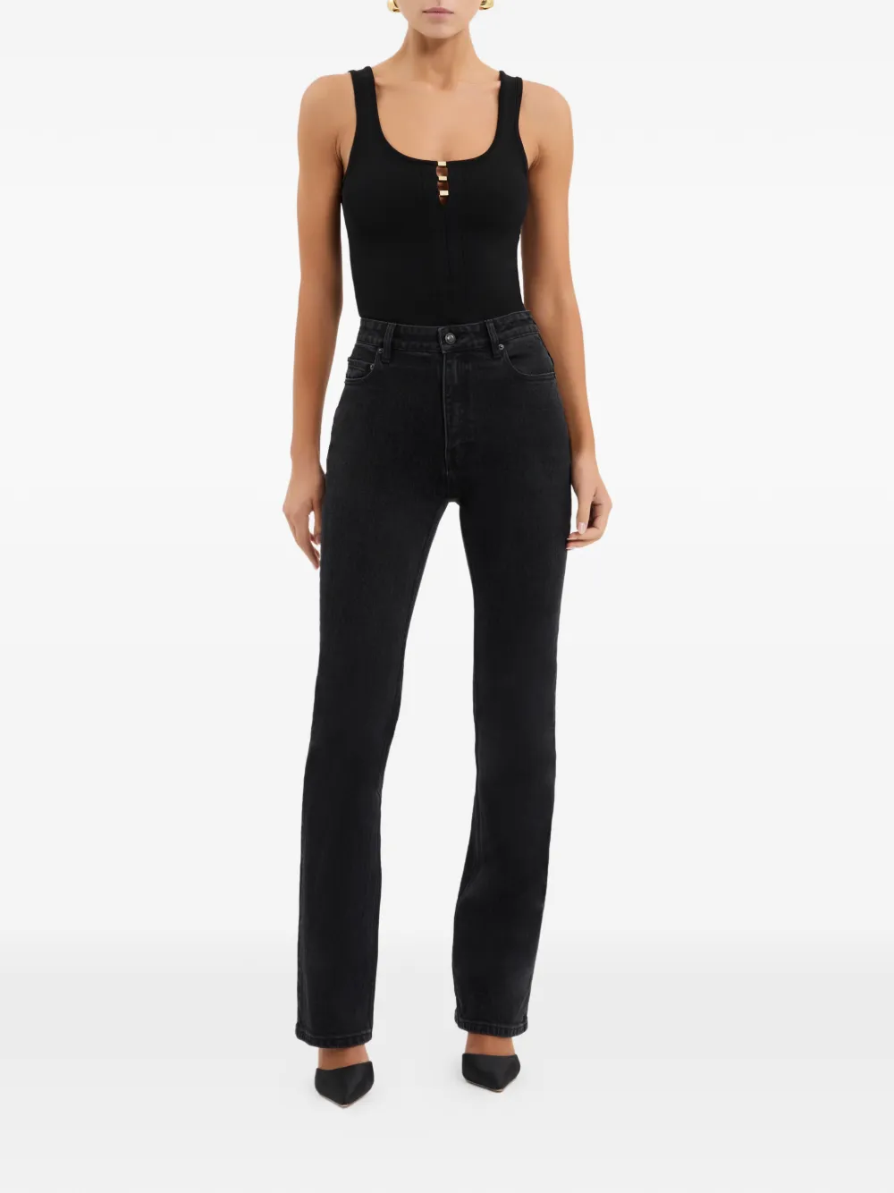 Rebecca Vallance Straight jeans Zwart
