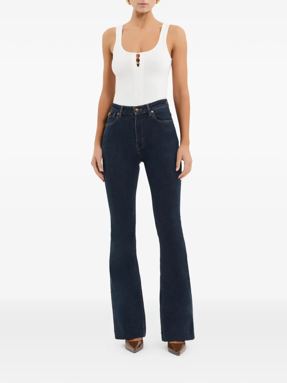  Rebecca Vallance Gisele Flared Trousers - Blue 