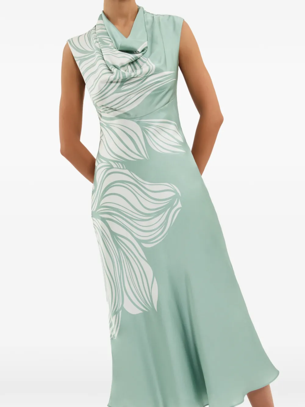 Lalisa Floral-Print Midi Dress