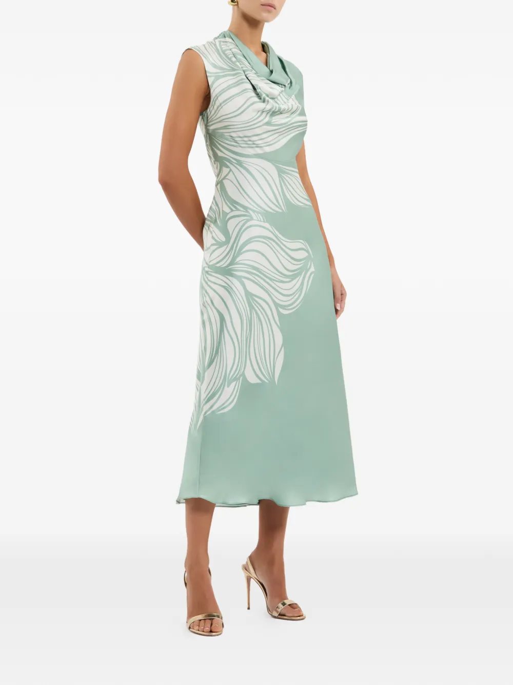 Lalisa Floral-Print Midi Dress