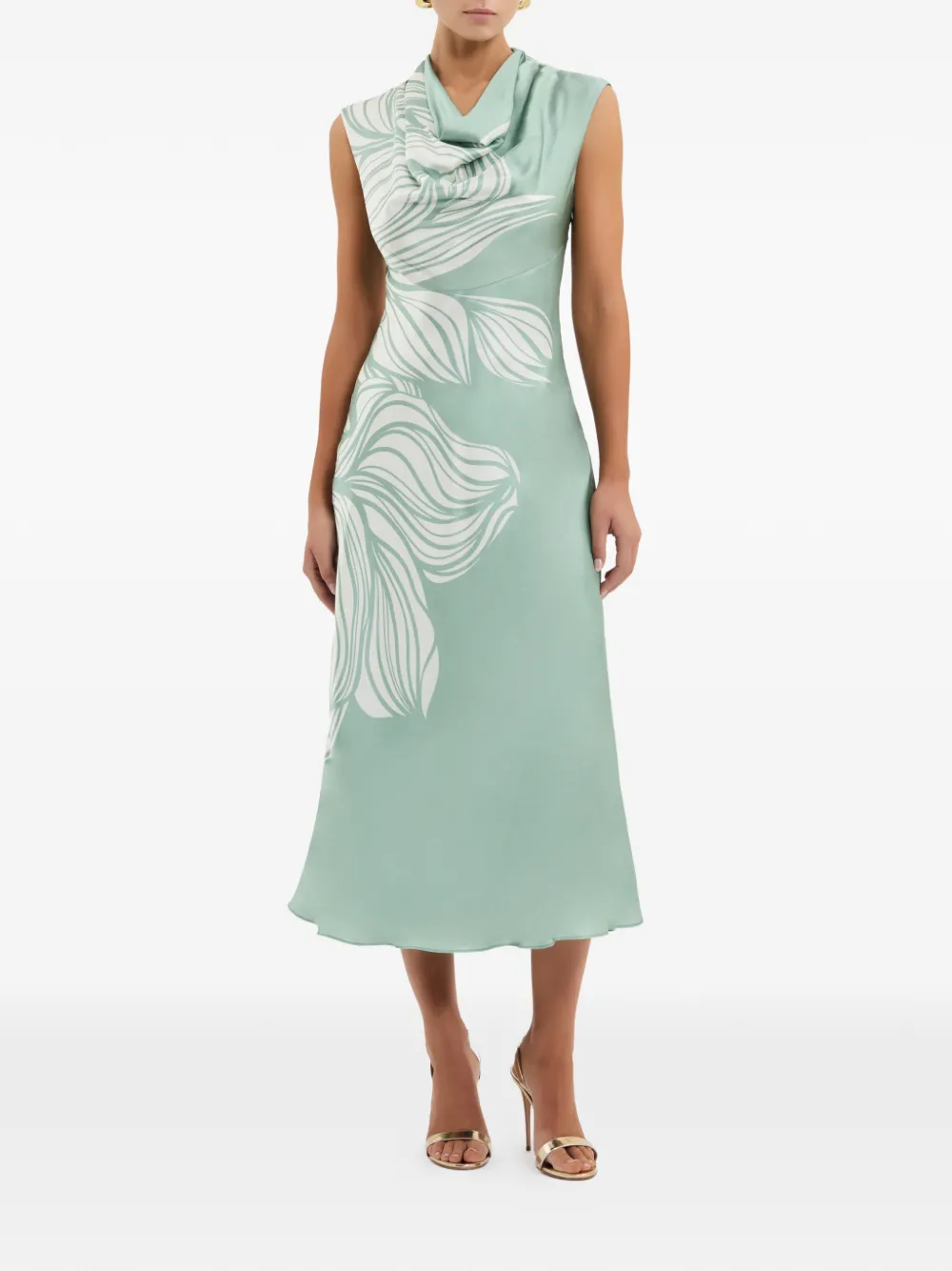 Lalisa Floral-Print Midi Dress