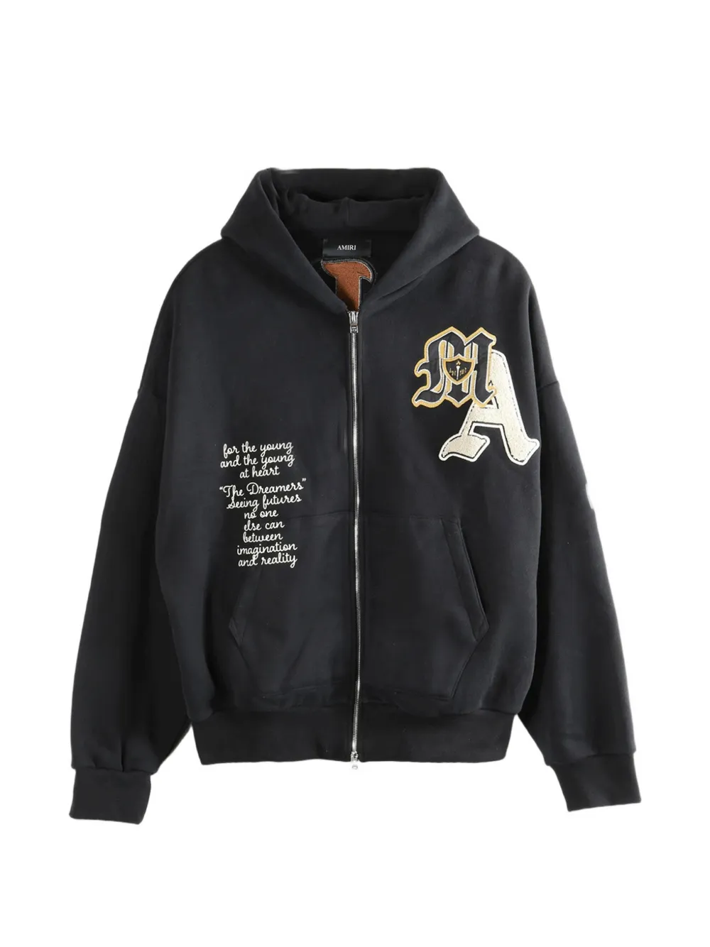 AMIRI zip-fastening hoodie - Nero