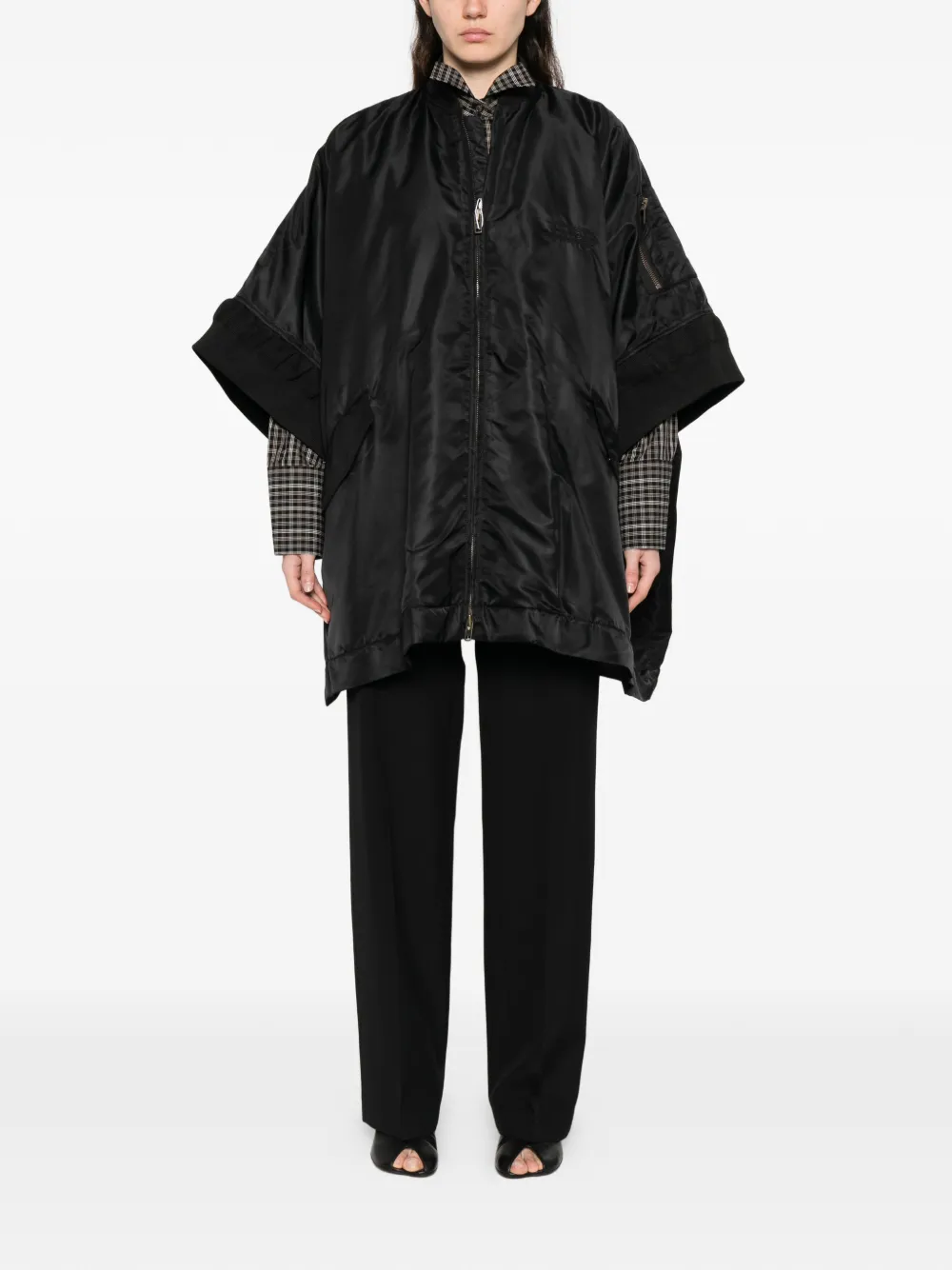  Mm6 Maison Margiela Zip-fastening Jacket - Black 