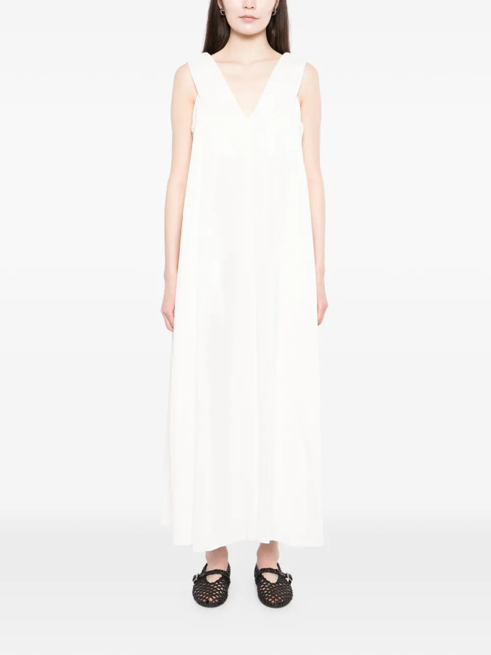  Co Collection Crinkle-cut Maxi Dress - White 