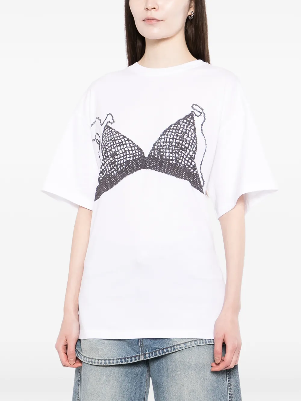  Ych Camiseta Con Estampado Gráfico - Blanco 