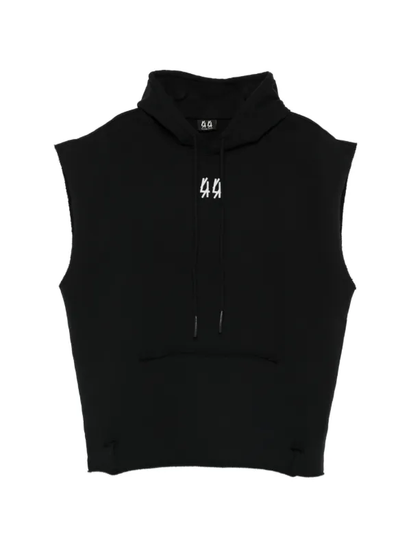 44 LABEL GROUP ロゴ スウェットパーカー | ブラック | FARFETCH JP
