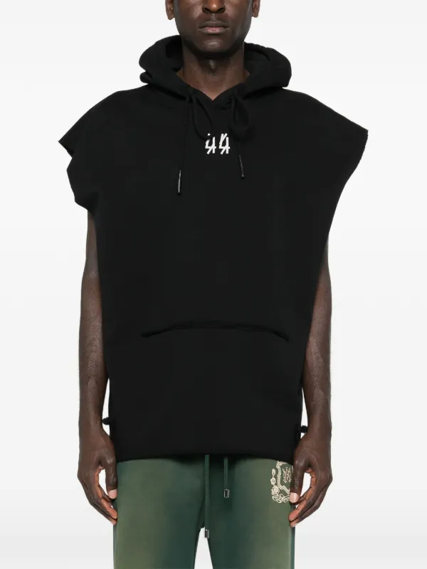 44 LABEL GROUP ロゴ スウェットパーカー | ブラック | FARFETCH JP