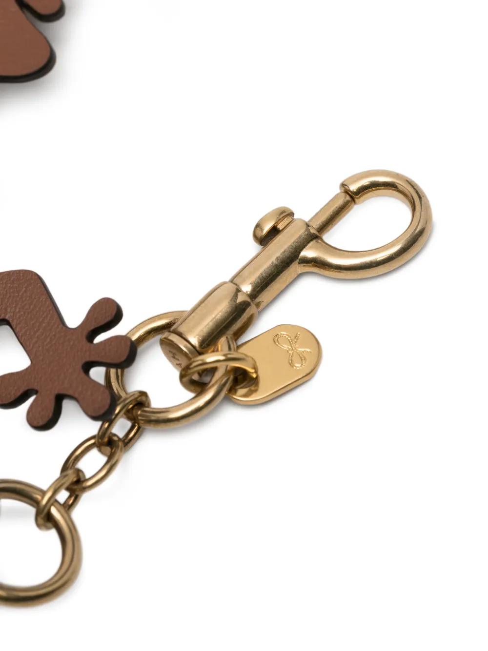  Anya Hindmarch Gecko-charm Keyring - Neutrals 