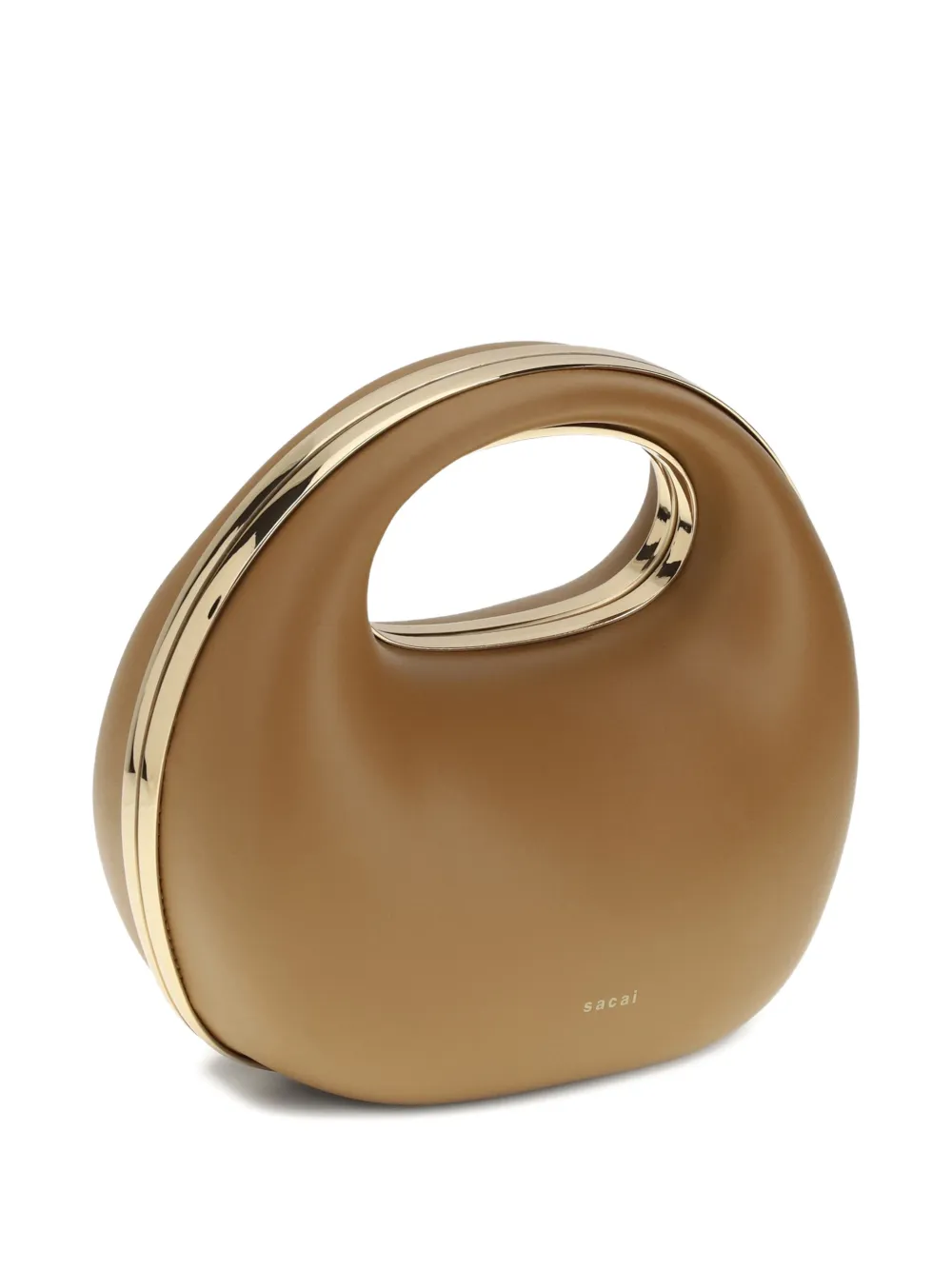  Sacai Round Clutch Bag - Brown 