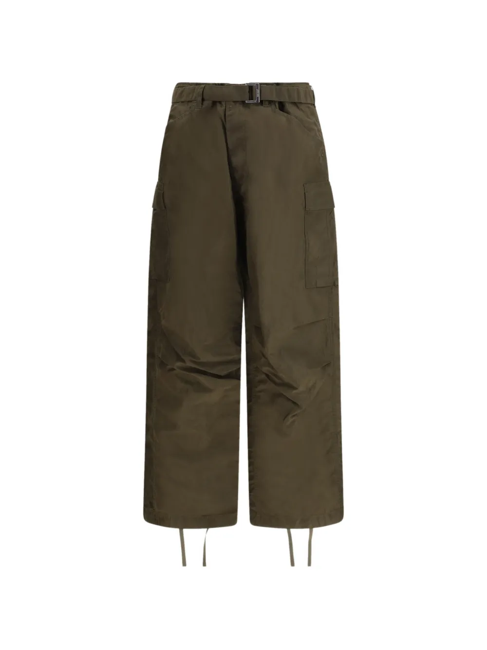 sacai twill cargo pants - Verde