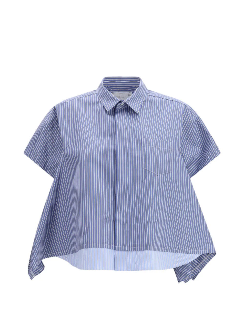 sacai striped shirt - Blu