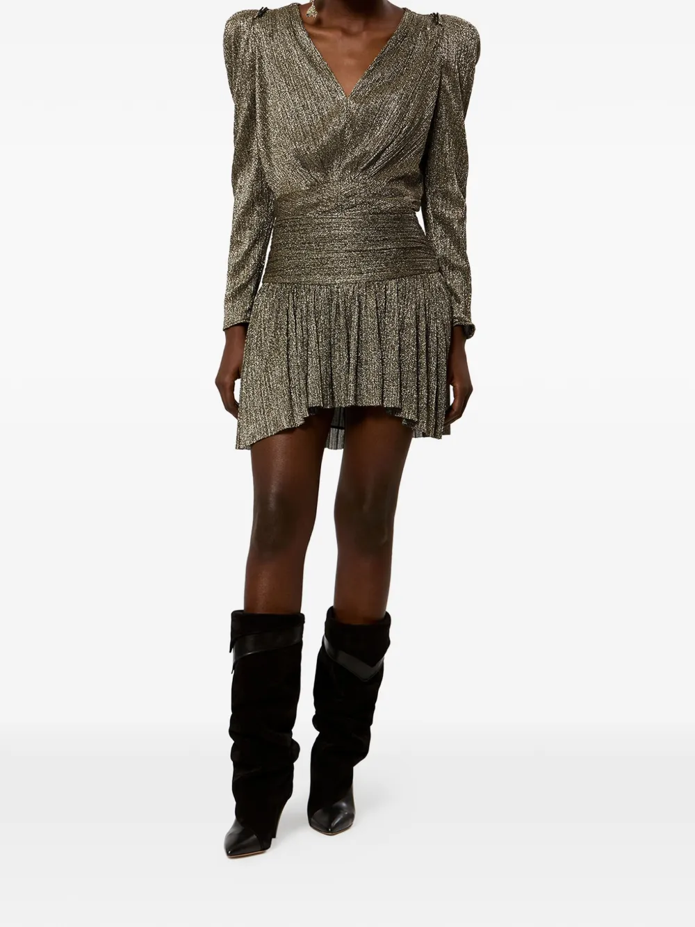  Isabel Marant Marlin Gathered-sleeves Blouse - Gold 