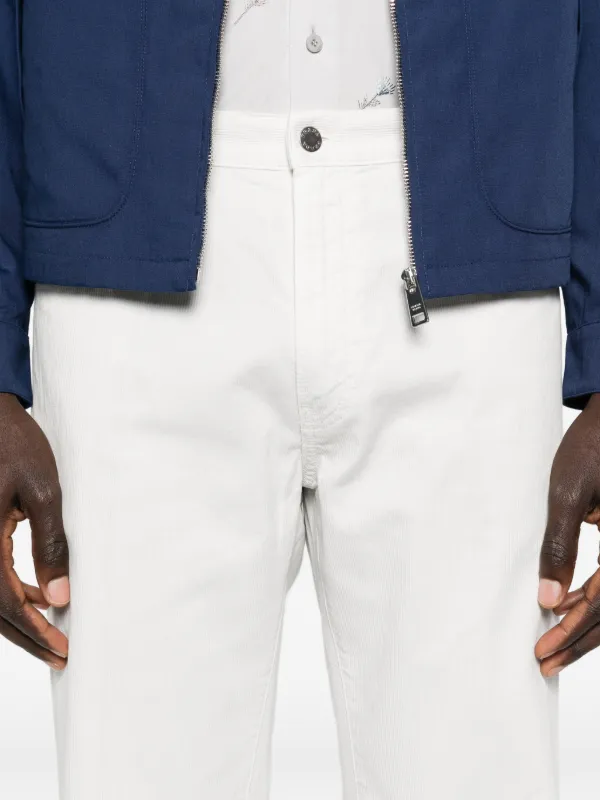 Prada five-pocket Corduroy Trousers | White | FARFETCH