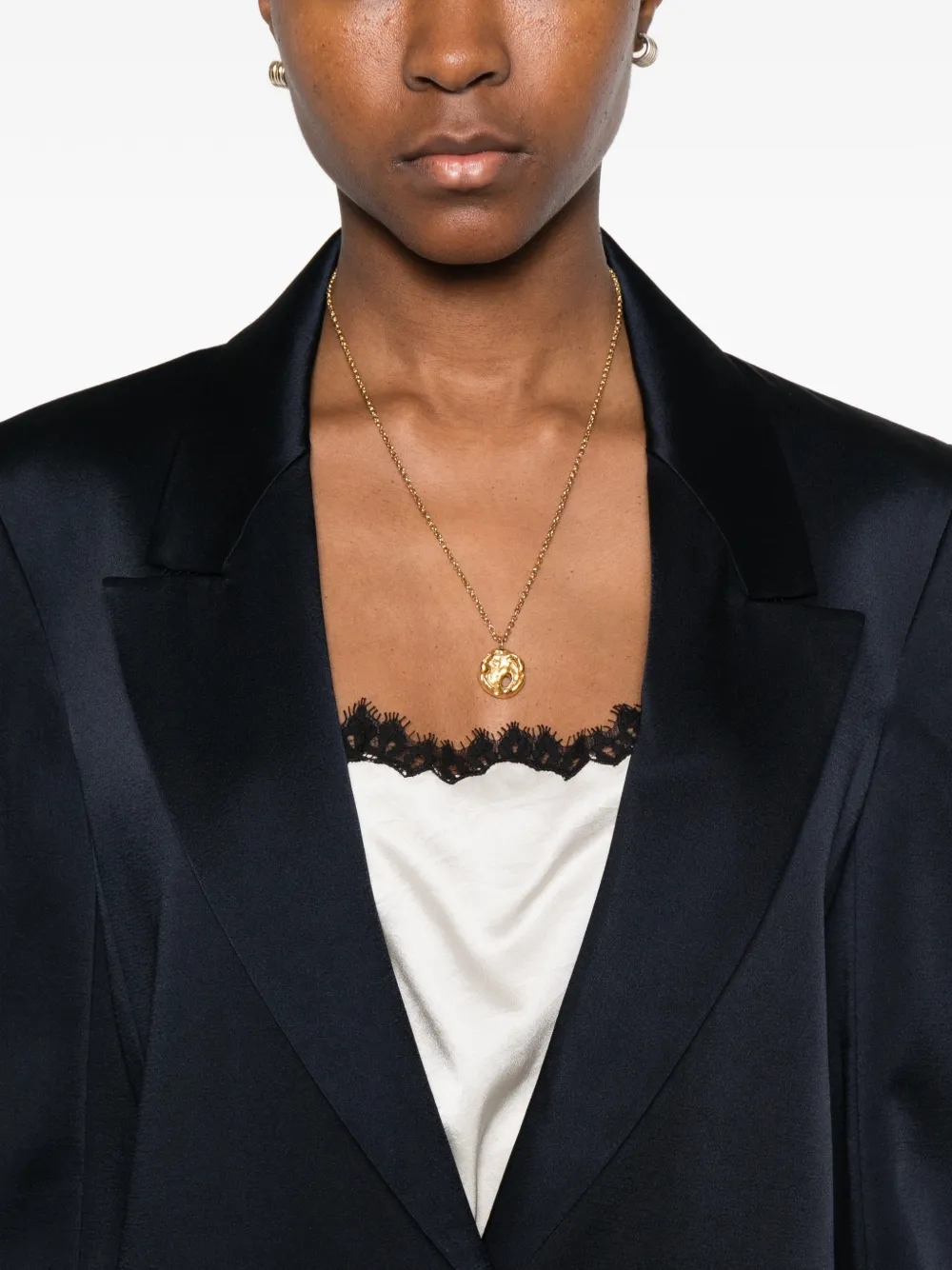 Max Mara Msealbino blazer met enkele rij knopen Blauw