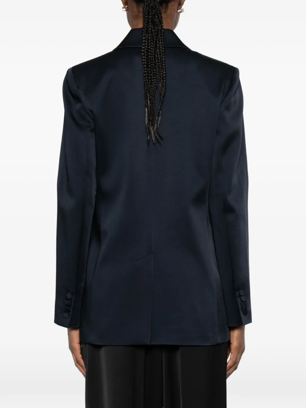 Max Mara Msealbino blazer met enkele rij knopen Blauw