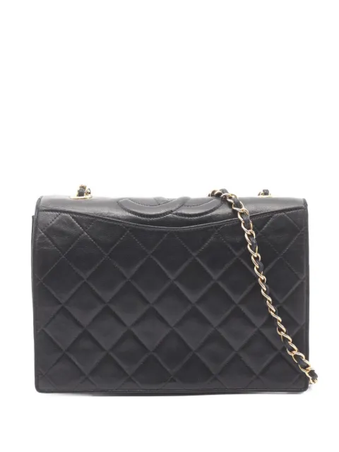 CHANEL Pre-Owned 1989-1991 diamond-quilting chain-strap shoulder bag