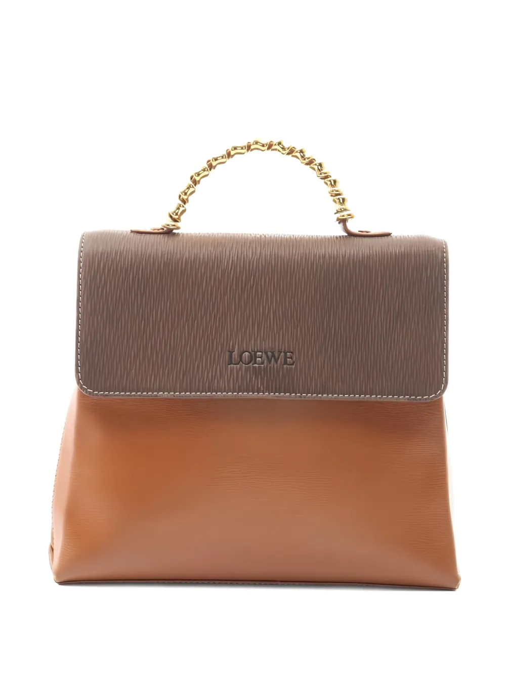 Loewe Pre-Owned 2000s Velasquez Twist leather tote bag - Marrone