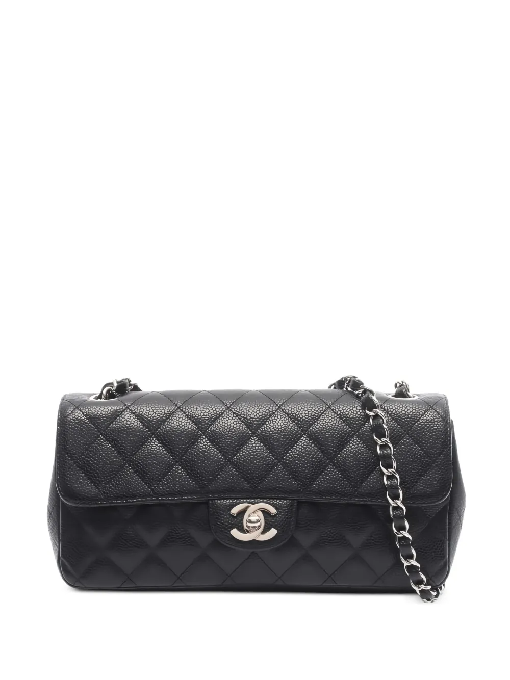 CHANEL Pre-Owned 2006-2008 East West chain-strap shoulder bag - Nero