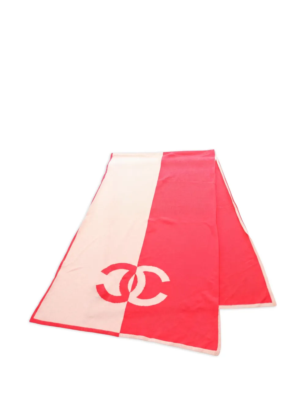 CHANEL Pre-Owned 1986-1988 logo scarf - Pink