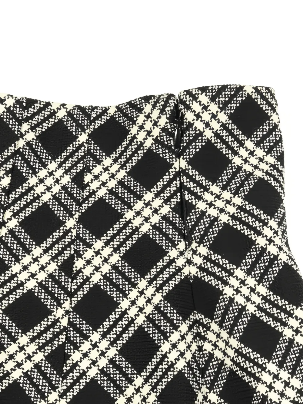 2010s Plaid Box-Pleats Skirt