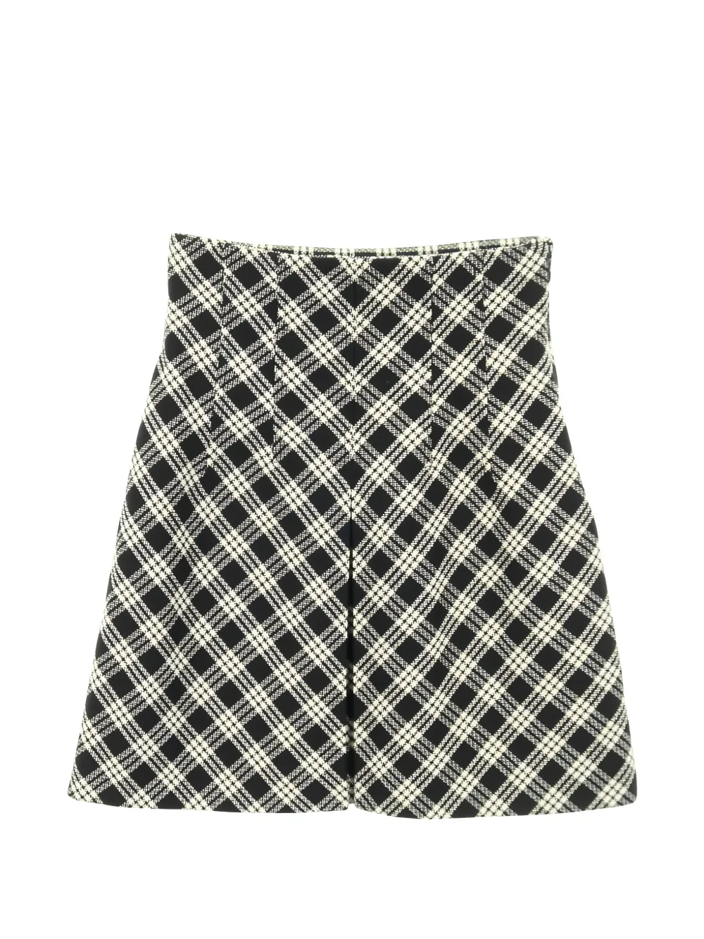 Christian Dior Pre-Owned 2010s plaid box-pleats skirt - Nero