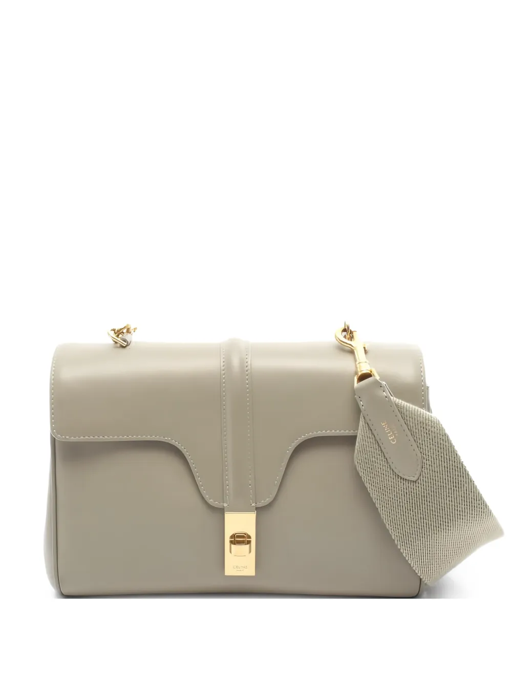 Celine Pre-Owned 2000s Soft Teen 16 leather shoulder bag - Grigio