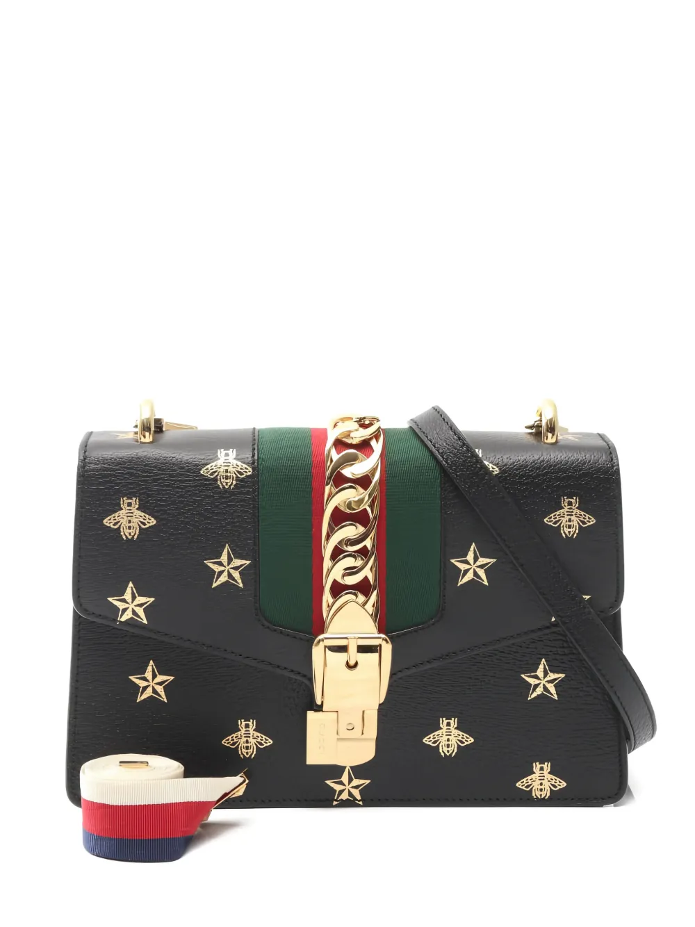 Gucci Pre-Owned 2010s small Bee Star shoulder bag - Nero