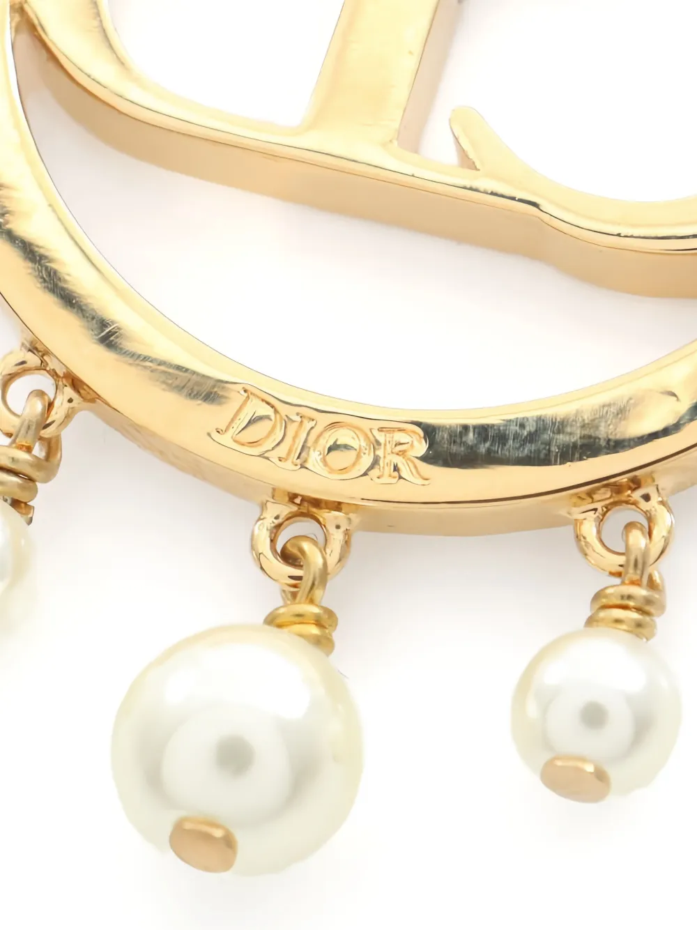 Christian Dior Pre-Owned ラインストーン ブローチ | ゴールドトーン
