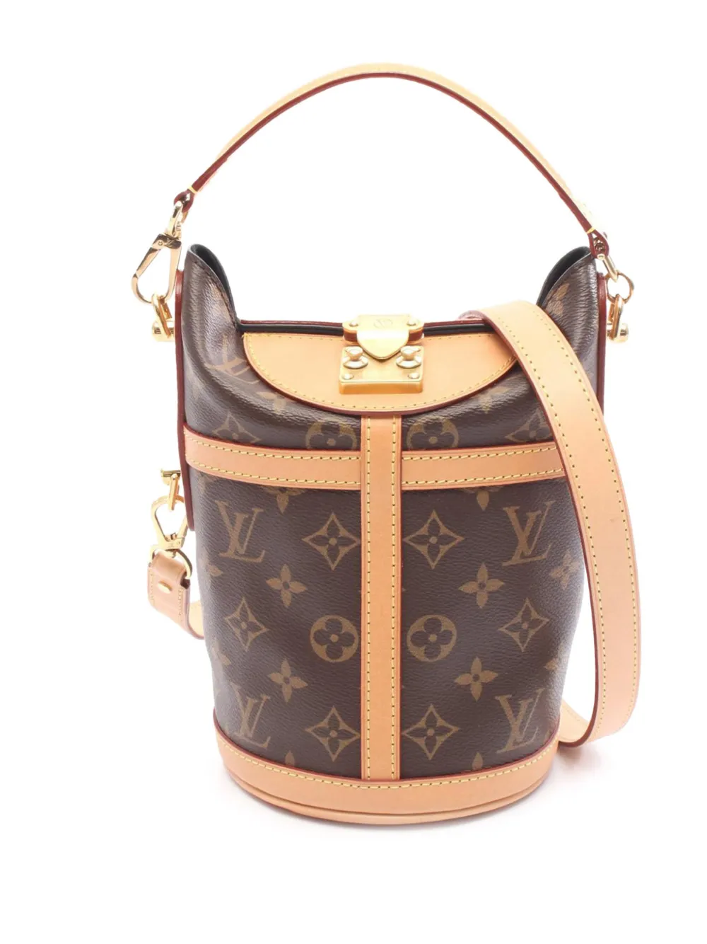 Louis Vuitton Pre-Owned 2021-2025 Monogram Duffle bucket bag - Braun