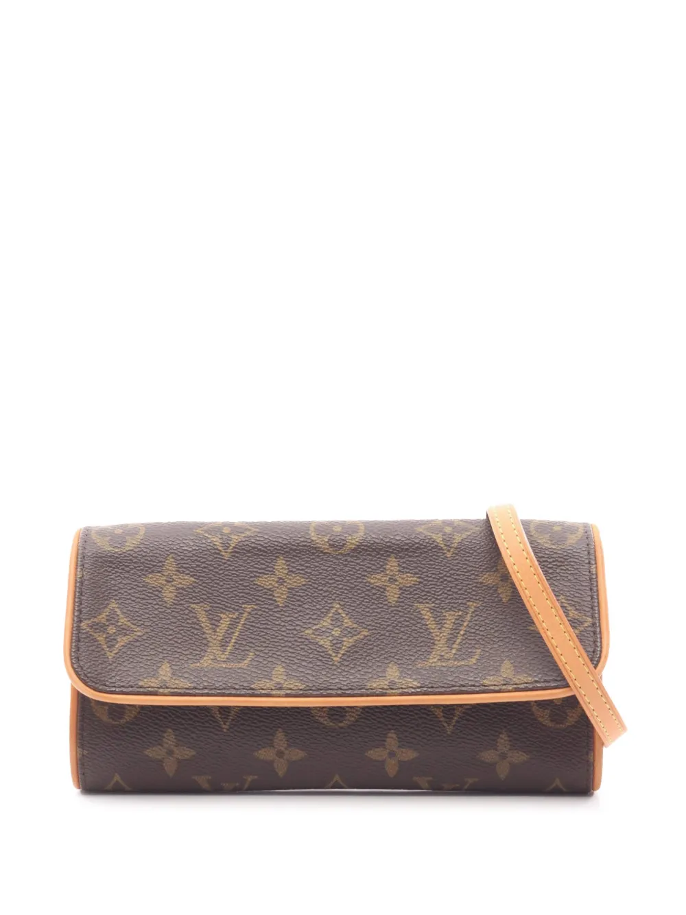 Louis Vuitton Pre-Owned 2001 Monogram Pochette Twin PM crossbody bag - Marrone