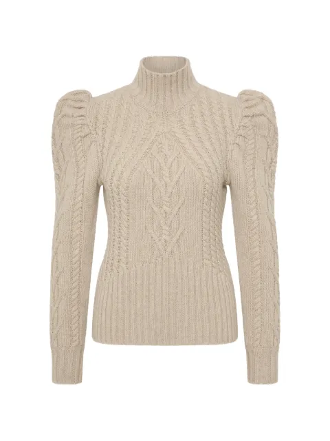 Rebecca Vallance — puffed-sleeve knitted jumper