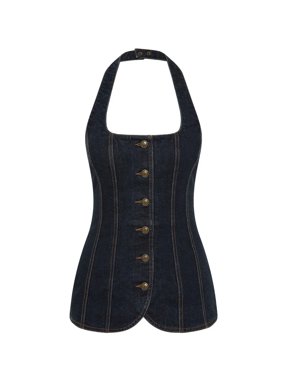 Rebecca Vallance Top con scollo all'americana - Blu