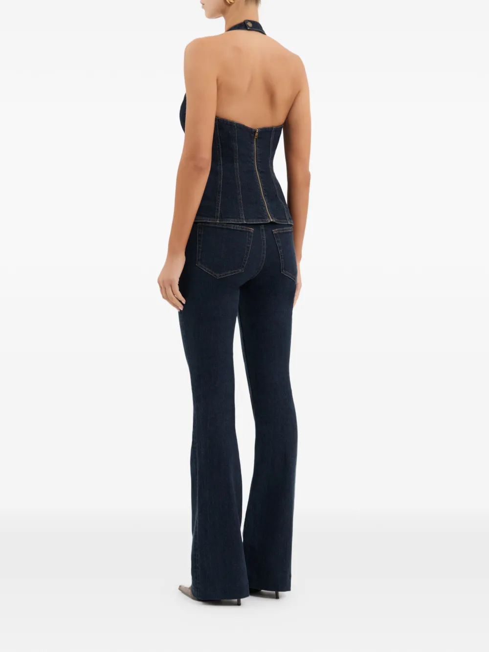 Button Halterneck Top