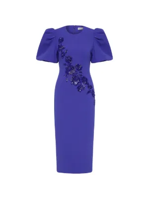 straight forward velvet midi dress Francisca | Black Velvet Strappy Volume-Hem Midi Dress
