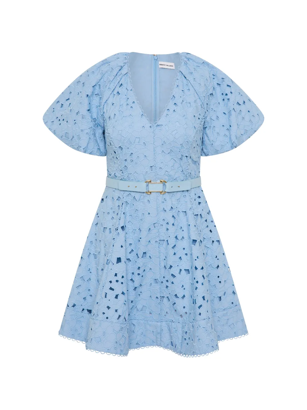 Rebecca Vallance Mini-jurk met pofmouwen Blauw