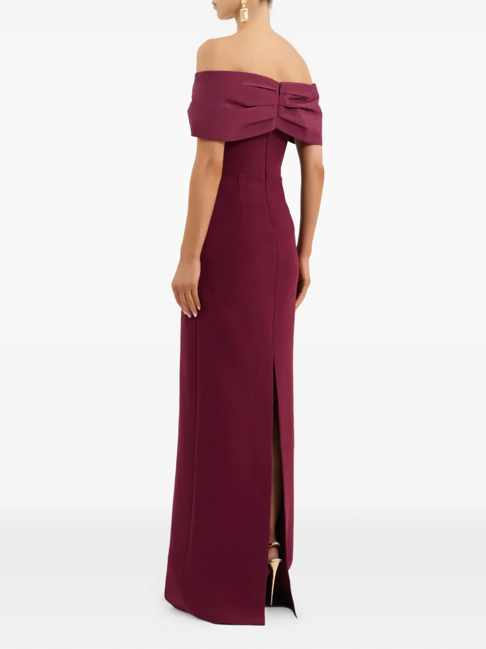 Rebecca Vallance Off-shoulder jurk Rood