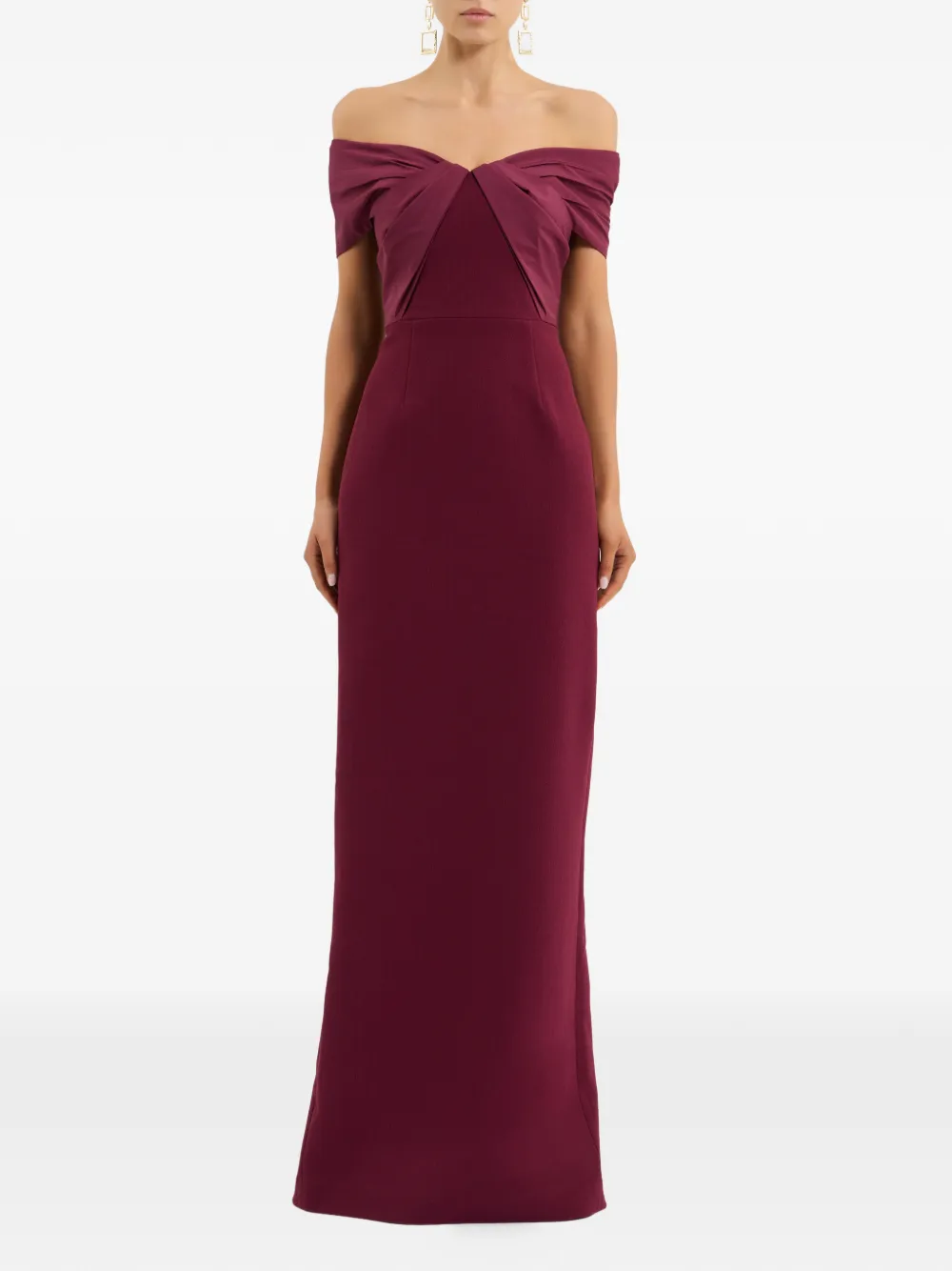 Rebecca Vallance Off-shoulder jurk Rood