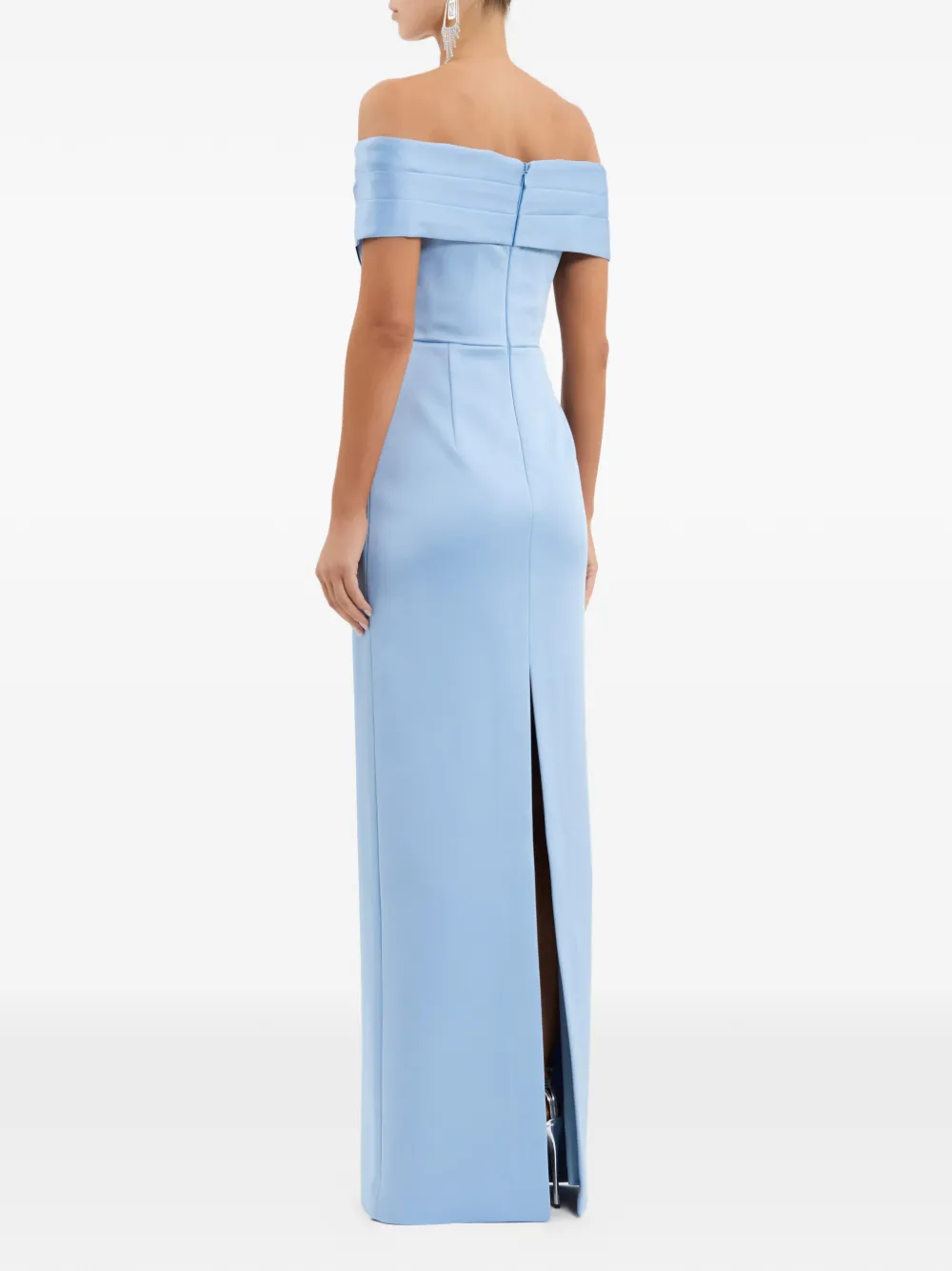 Rebecca Vallance Off-shoulder maxi-jurk Blauw