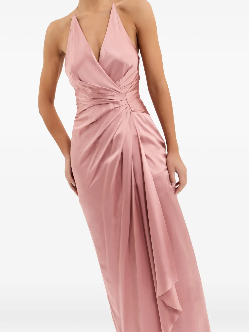 Rebecca Vallance Billy maxi-jurk met V-hals Roze