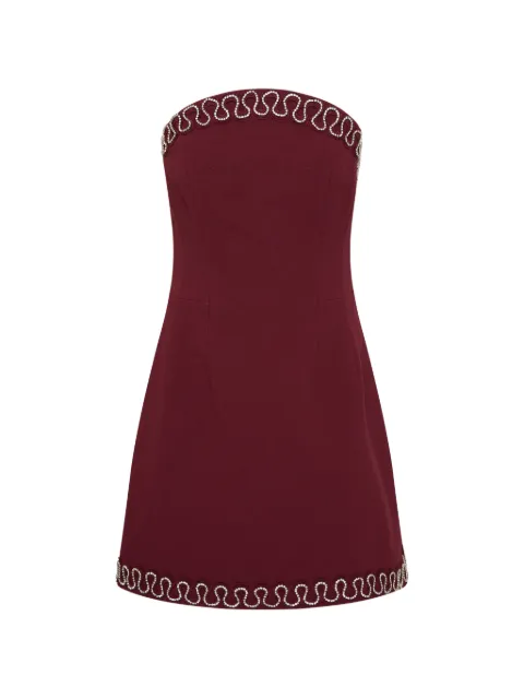 Rebecca Vallance vestido strapless con mostacillas