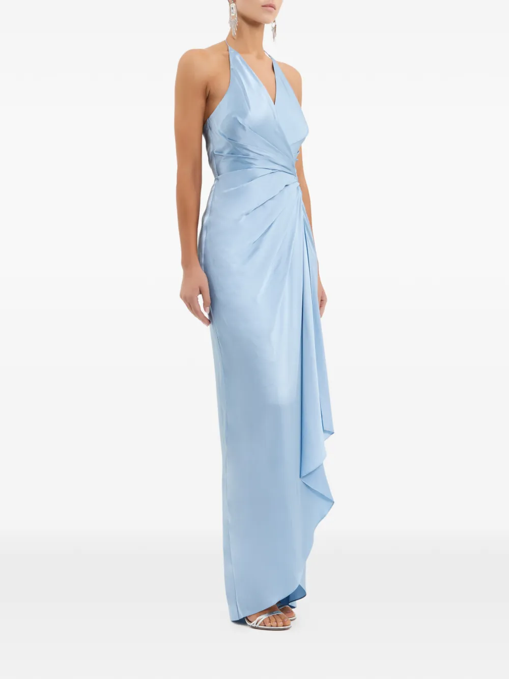 Rebecca Vallance Billy maxi-jurk met V-hals Blauw