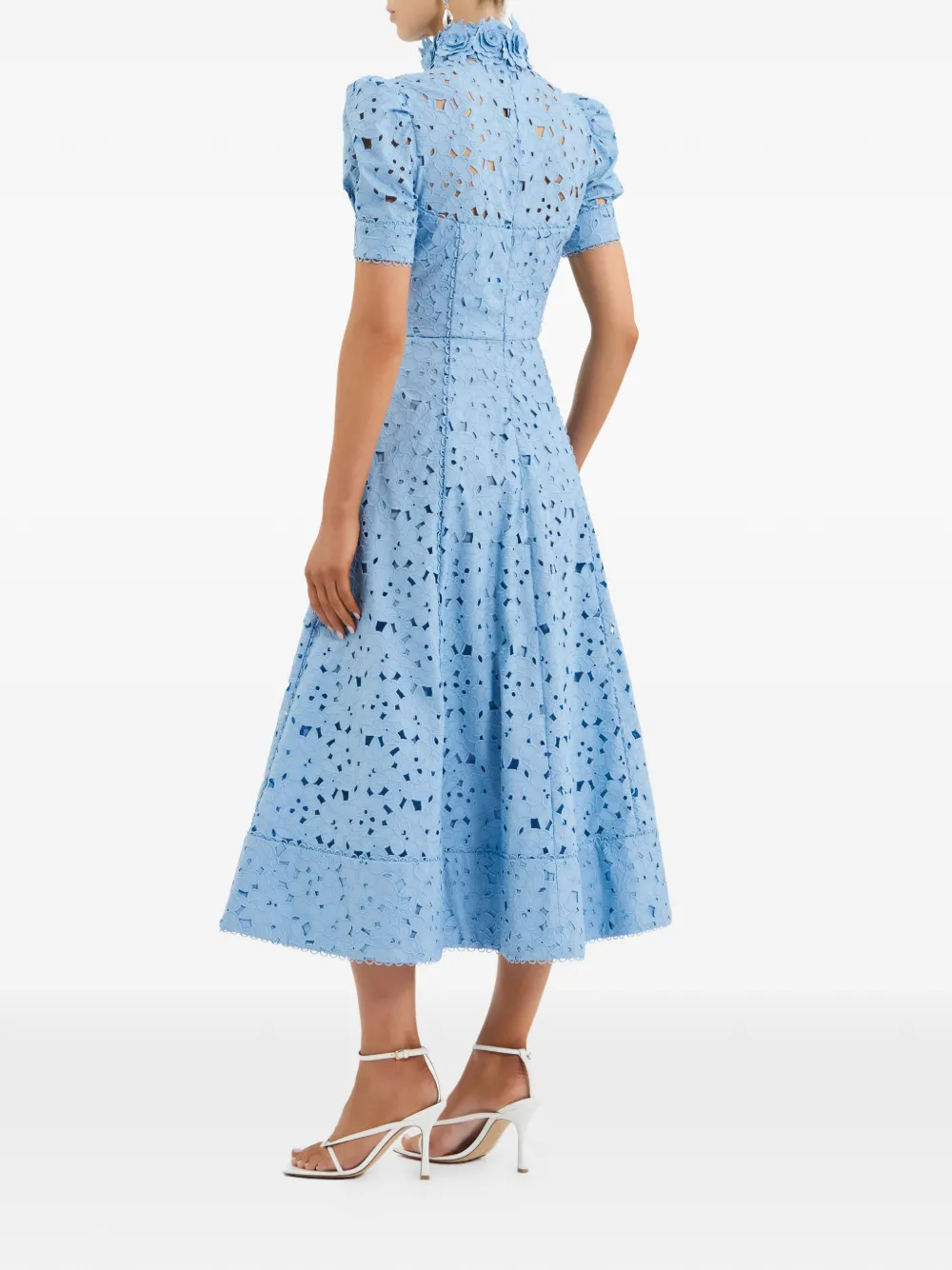 Kitsu High-Neck Midi Dress