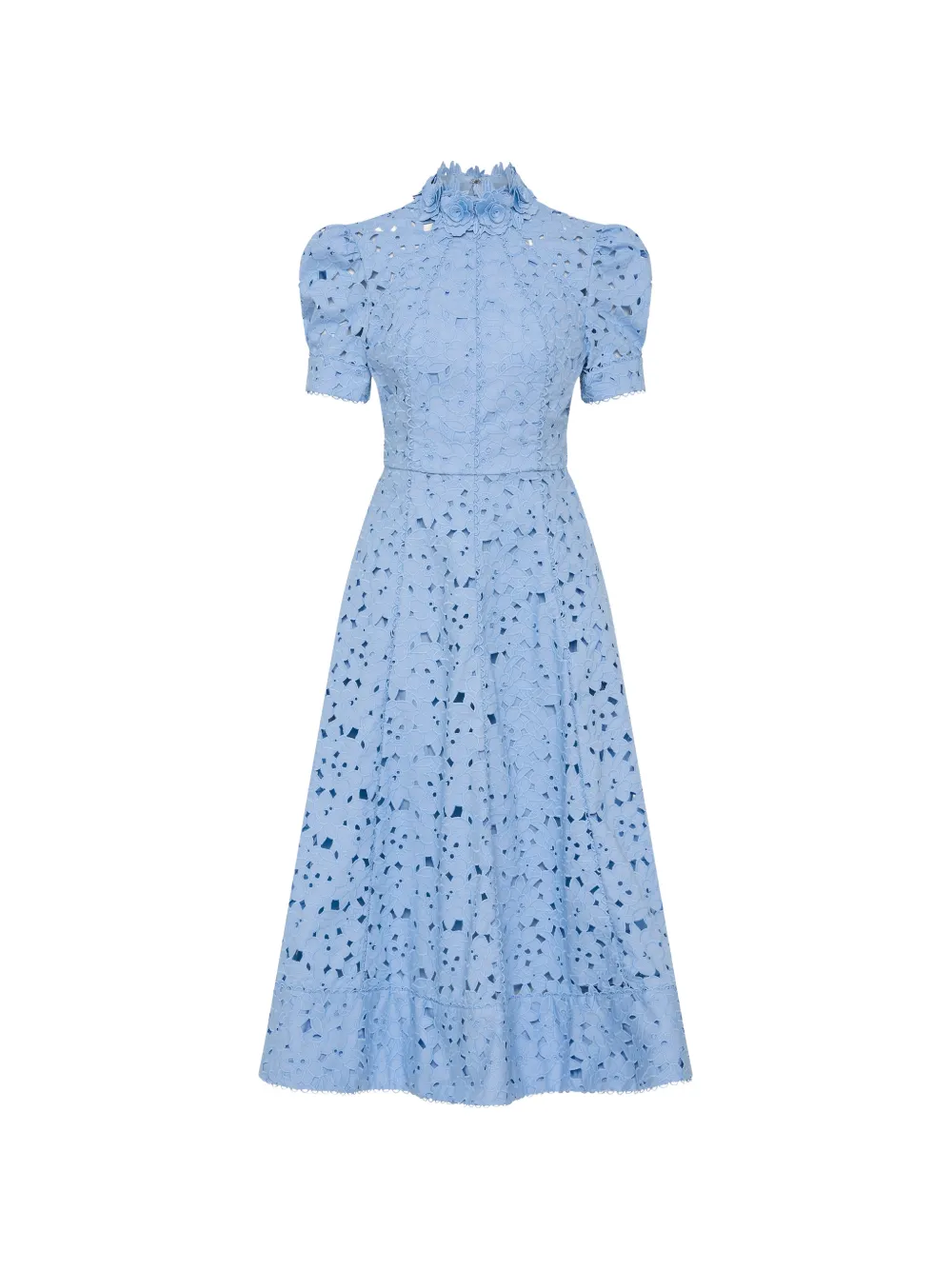 Rebecca Vallance Abito midi Kitsu a collo alto - Blu