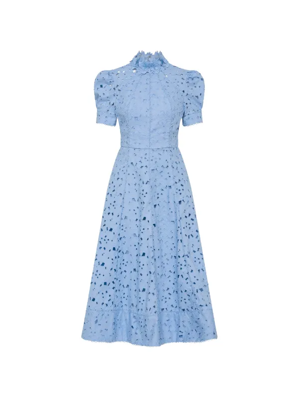 rebecca vallance blue dress Rebecca Vallance has us speechless with the Orchid Blues Midi Dress Lefka is absolutely glowing in it, and you will be too if you grab it before its gone!!!
