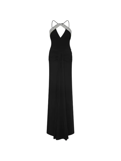 Rebecca Vallance Astros embellished V-neck maxi dress