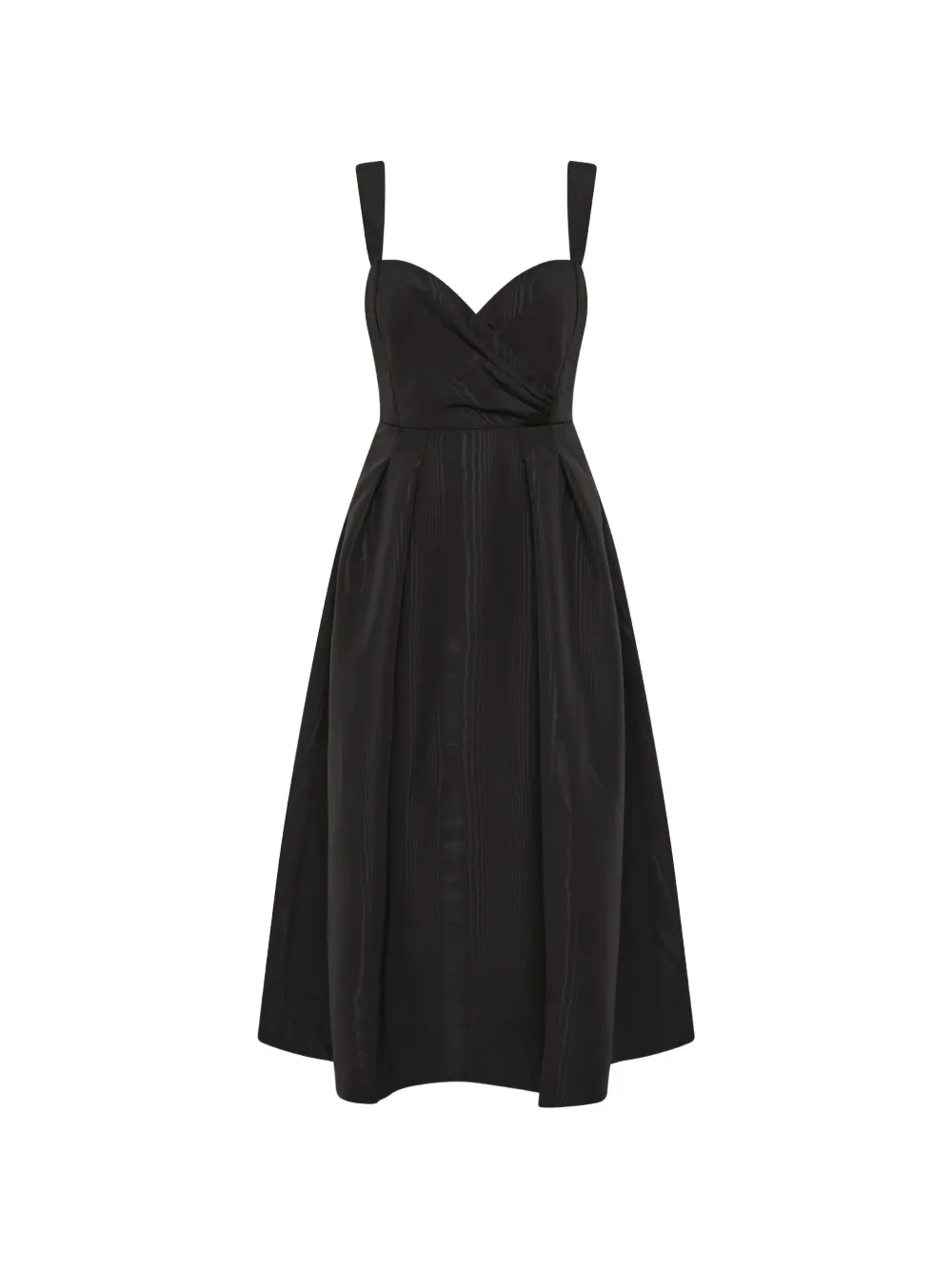 Rebecca Vallance Abito midi con scollo a cuore - Nero